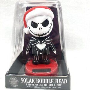 NWT - The Nightmare Before Christmas Jack Skellington Solar Bobble Head
